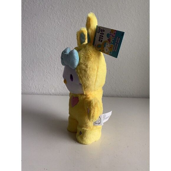 Hello Kitty Side Stepper Musical Greeter Bunny Hop 16" Yellow Easter Plush NEW - Picture 6 of 14